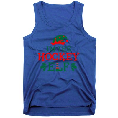 Family Matching Group Christmas Funny IM The Hockey Elf Gift Tank Top