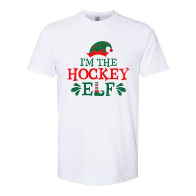 Family Matching Group Christmas Funny IM The Hockey Elf Gift Softstyle CVC T-Shirt