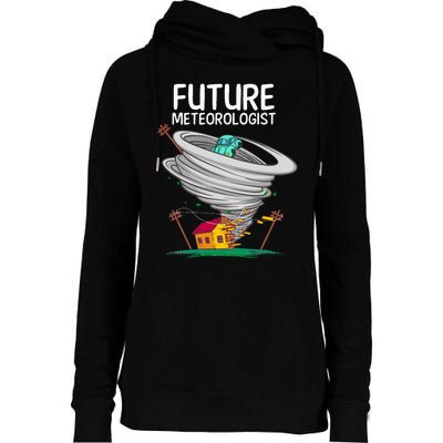 Future Meteorologist Gift Cool Meteorology Womens Funnel Neck Pullover Hood