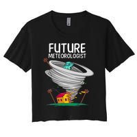 Future Meteorologist Gift Cool Meteorology Women's Crop Top Tee