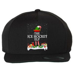 Family Matching Group Christmas The Ice Hockey Elf Gift Wool Snapback Cap