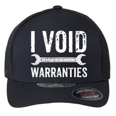 Funny Mechanic Gifts For Him I Void Warranties Flexfit Unipanel Trucker Cap