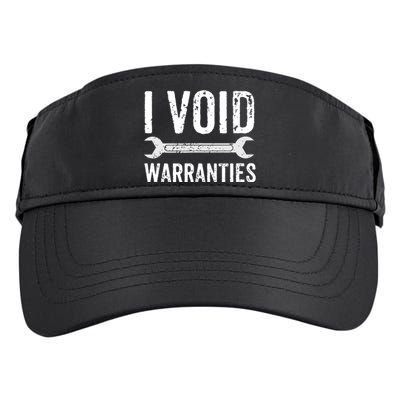 Funny Mechanic Gifts For Him I Void Warranties Adult Drive Performance Visor