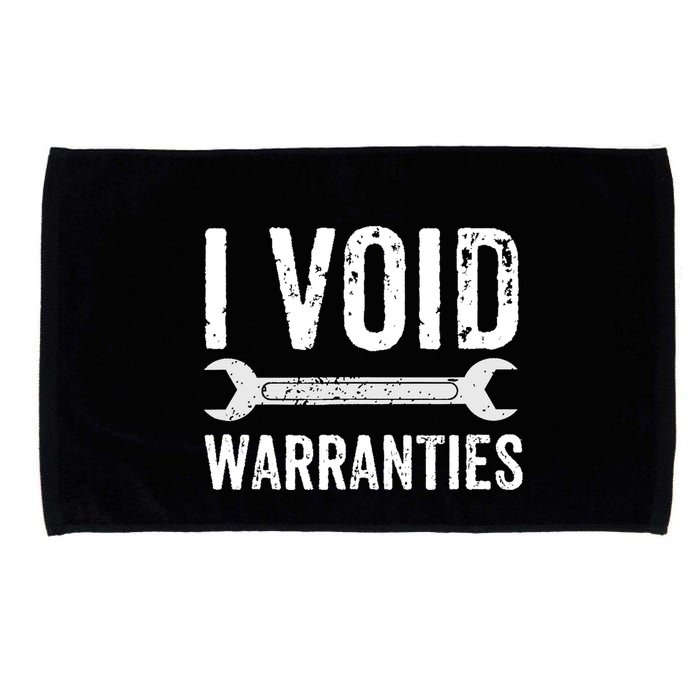 Funny Mechanic Gifts For Him I Void Warranties Microfiber Hand Towel