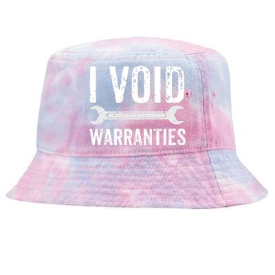 Funny Mechanic Gifts For Him I Void Warranties Tie-Dyed Bucket Hat