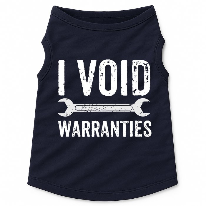 Funny Mechanic Gifts For Him I Void Warranties Doggie Tank