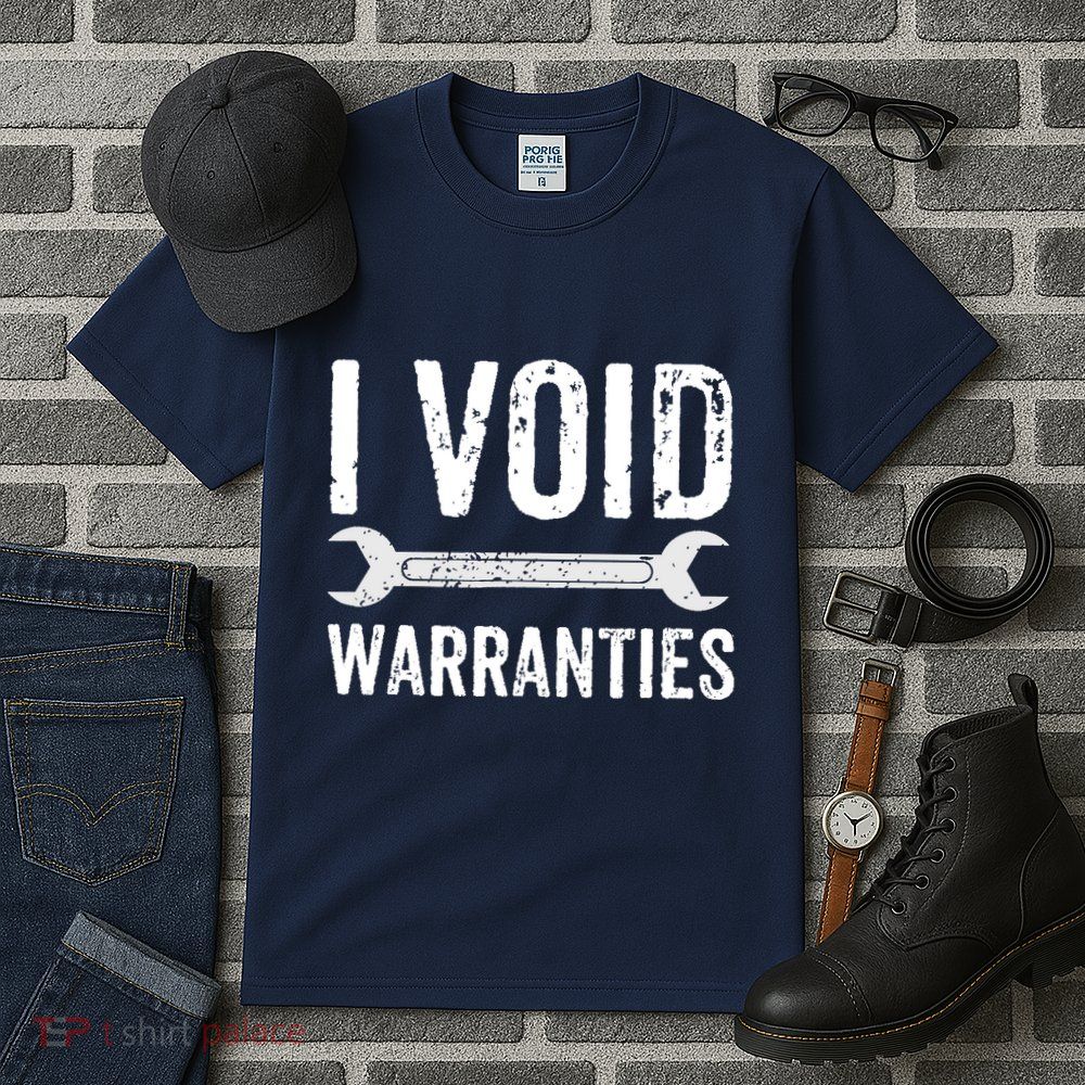 Funny Mechanic Gifts For Him I Void Warranties Tall T-Shirt