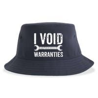 Funny Mechanic Gifts For Him I Void Warranties Sustainable Bucket Hat