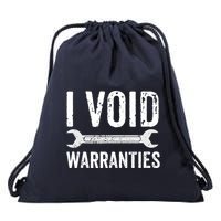 Funny Mechanic Gifts For Him I Void Warranties Drawstring Bag