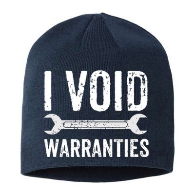 Funny Mechanic Gifts For Him I Void Warranties Sustainable Beanie