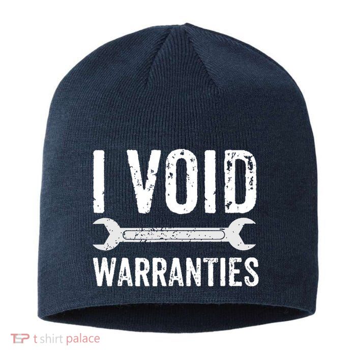 Funny Mechanic Gifts For Him I Void Warranties Sustainable Beanie