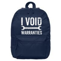 Funny Mechanic Gifts For Him I Void Warranties 16 in Basic Backpack