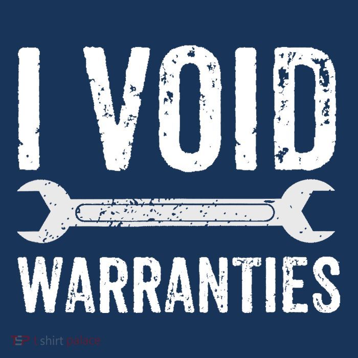 Funny Mechanic Gifts For Him I Void Warranties Poster
