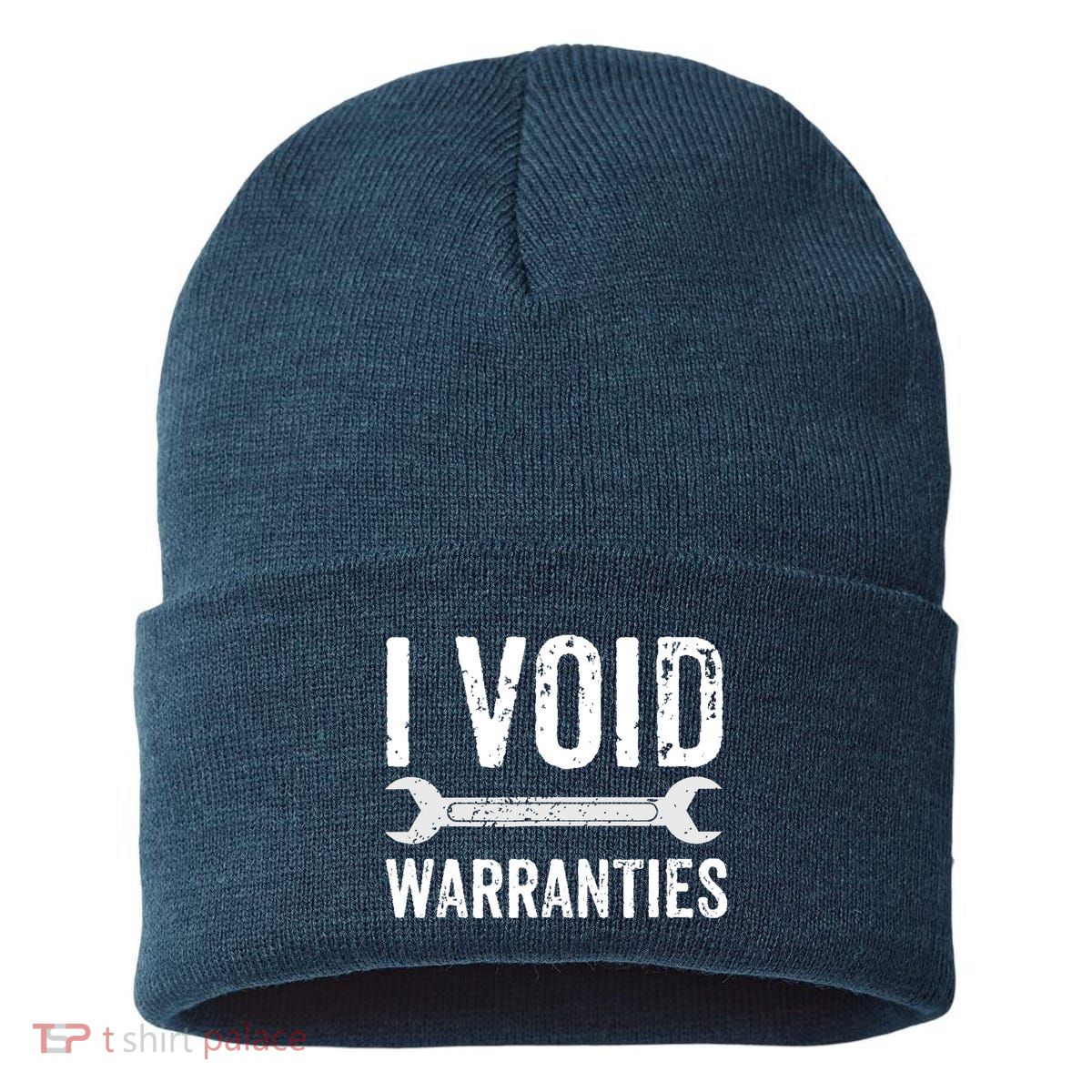 Funny Mechanic Gifts For Him I Void Warranties Sustainable Knit Beanie