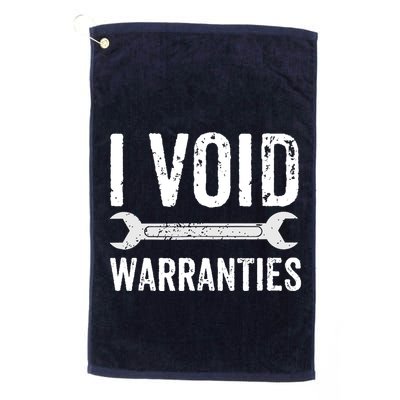 Funny Mechanic Gifts For Him I Void Warranties Golf Towel