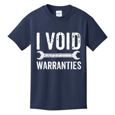 Funny Mechanic Gifts For Him I Void Warranties Kids T-Shirt