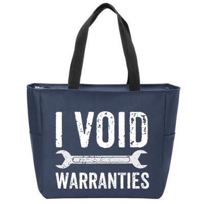 Funny Mechanic Gifts For Him I Void Warranties Zip Tote Bag