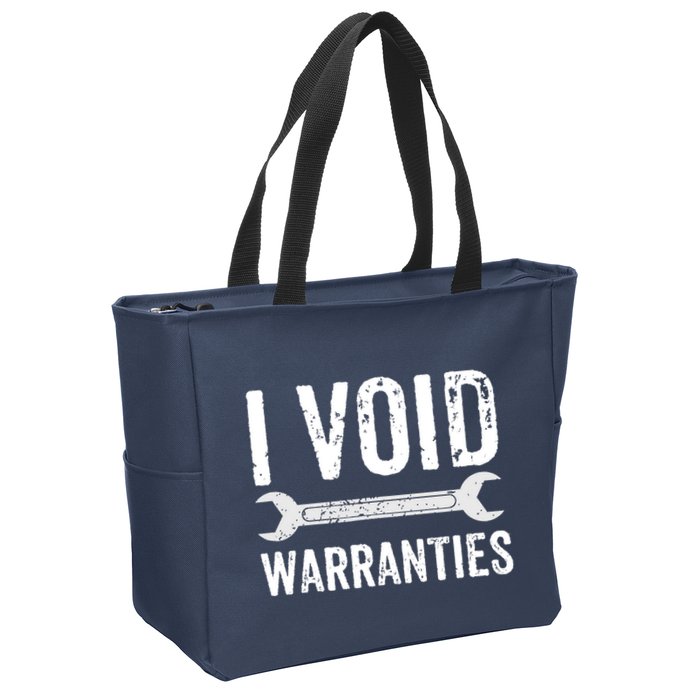 Funny Mechanic Gifts For Him I Void Warranties Zip Tote Bag