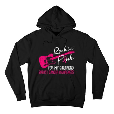 For My Girlfriend Breast Cancer Awareness Boyfriend Warrior Hoodie