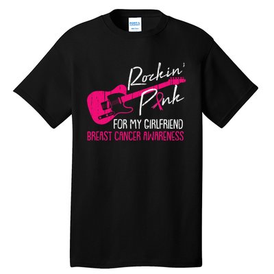 For My Girlfriend Breast Cancer Awareness Boyfriend Warrior Tall T-Shirt