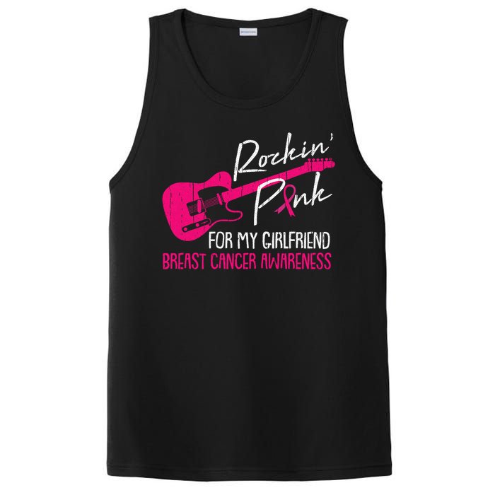 For My Girlfriend Breast Cancer Awareness Boyfriend Warrior PosiCharge Competitor Tank