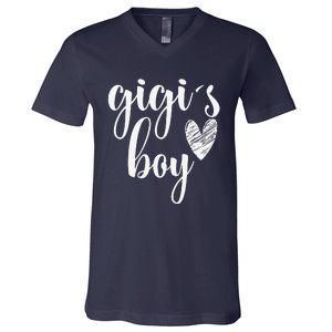 Funny Matching Gigi For Grandma Whit Mother's Day V-Neck T-Shirt