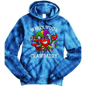 Funny Mardi Gras Who's Your Crawfish Daddy Tee New Orleans Gift Tie Dye Hoodie