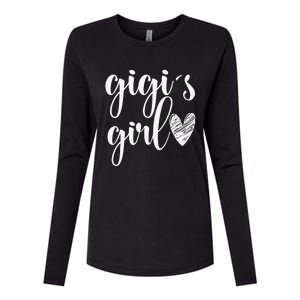 Funny Matching Gigi For Grandma Whit Mother's Day Womens Cotton Relaxed Long Sleeve T-Shirt