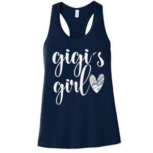 Funny Matching Gigi For Grandma Whit Mother's Day Women's Racerback Tank