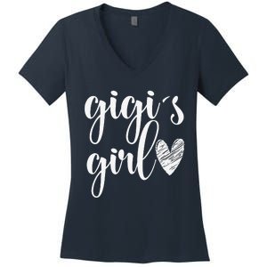 Funny Matching Gigi For Grandma Whit Mother's Day Women's V-Neck T-Shirt