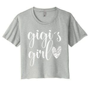 Funny Matching Gigi For Grandma Whit Mother's Day Women's Crop Top Tee