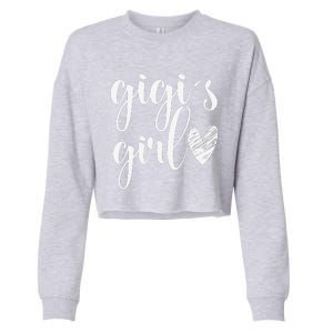 Funny Matching Gigi For Grandma Whit Mother's Day Cropped Pullover Crew