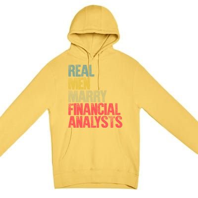 Funny Marriage Gift Real Marry Financial Analysts Gift Premium Pullover Hoodie