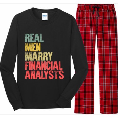 Funny Marriage Gift Real Marry Financial Analysts Gift Long Sleeve Pajama Set