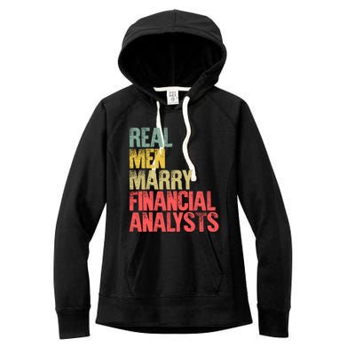 Funny Marriage Gift Real Marry Financial Analysts Gift Women's Fleece Hoodie