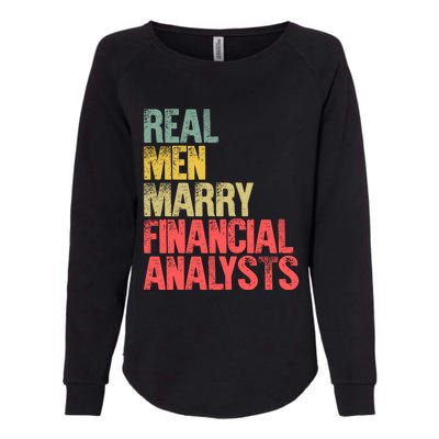 Funny Marriage Gift Real Marry Financial Analysts Gift Womens California Wash Sweatshirt