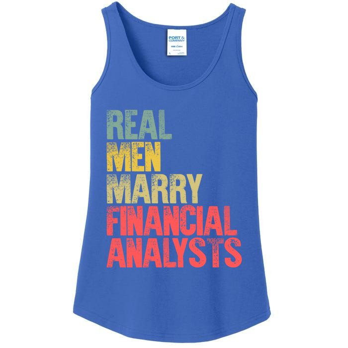 Funny Marriage Gift Real Marry Financial Analysts Gift Ladies Essential Tank