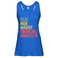 Funny Marriage Gift Real Marry Financial Analysts Gift Ladies Essential Flowy Tank