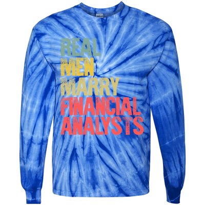 Funny Marriage Gift Real Marry Financial Analysts Gift Tie-Dye Long Sleeve Shirt