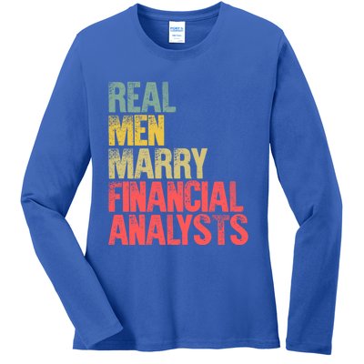 Funny Marriage Gift Real Marry Financial Analysts Gift Ladies Long Sleeve Shirt