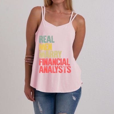 Funny Marriage Gift Real Marry Financial Analysts Gift Women's Strappy Tank