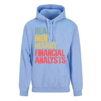 Funny Marriage Gift Real Marry Financial Analysts Gift Unisex Surf Hoodie