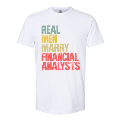 Funny Marriage Gift Real Marry Financial Analysts Gift Softstyle CVC T-Shirt