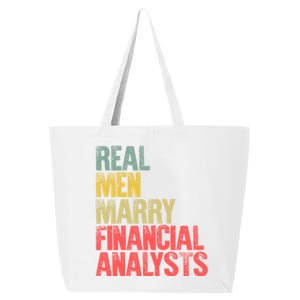 Funny Marriage Gift Real Marry Financial Analysts Gift 25L Jumbo Tote