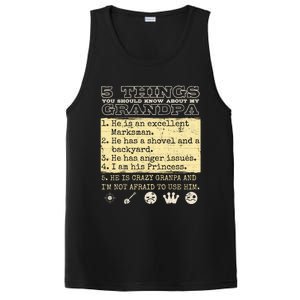 Family Matching Grandfather Grandpa Granddaughter Grand Gift PosiCharge Competitor Tank