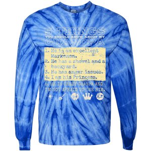 Family Matching Grandfather Grandpa Granddaughter Grand Gift Tie-Dye Long Sleeve Shirt