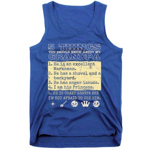 Family Matching Grandfather Grandpa Granddaughter Grand Gift Tank Top