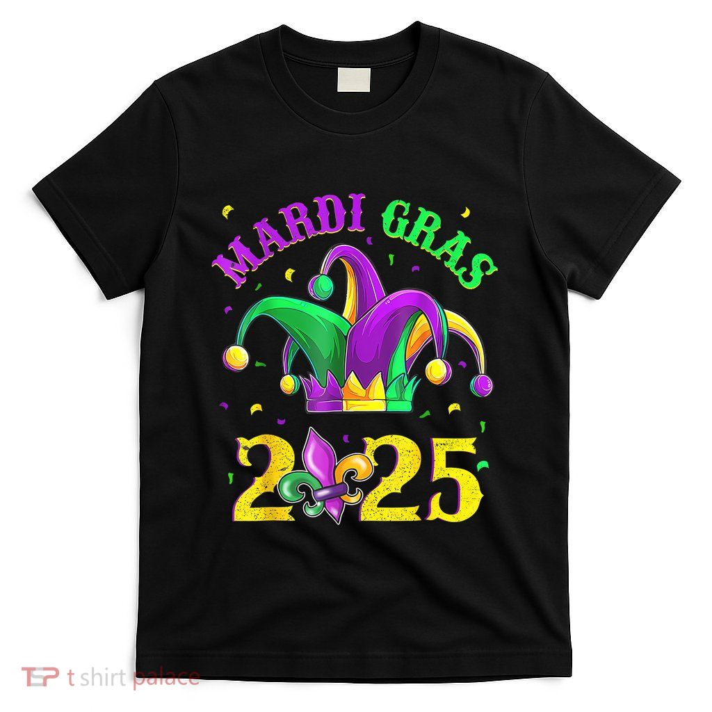 Funny Mardi Gras Parade Outfit Jester Hat Women T-Shirt