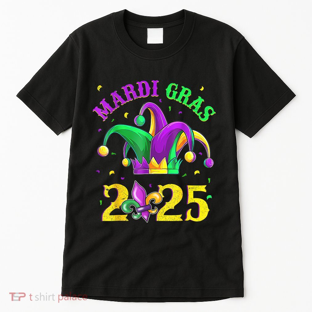 Funny Mardi Gras Parade Outfit Jester Hat Women Tall T-Shirt