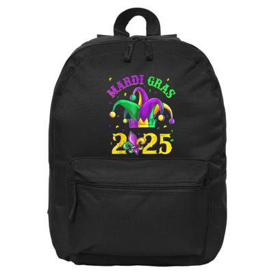 Funny Mardi Gras Parade Outfit Jester Hat Women 16 in Basic Backpack